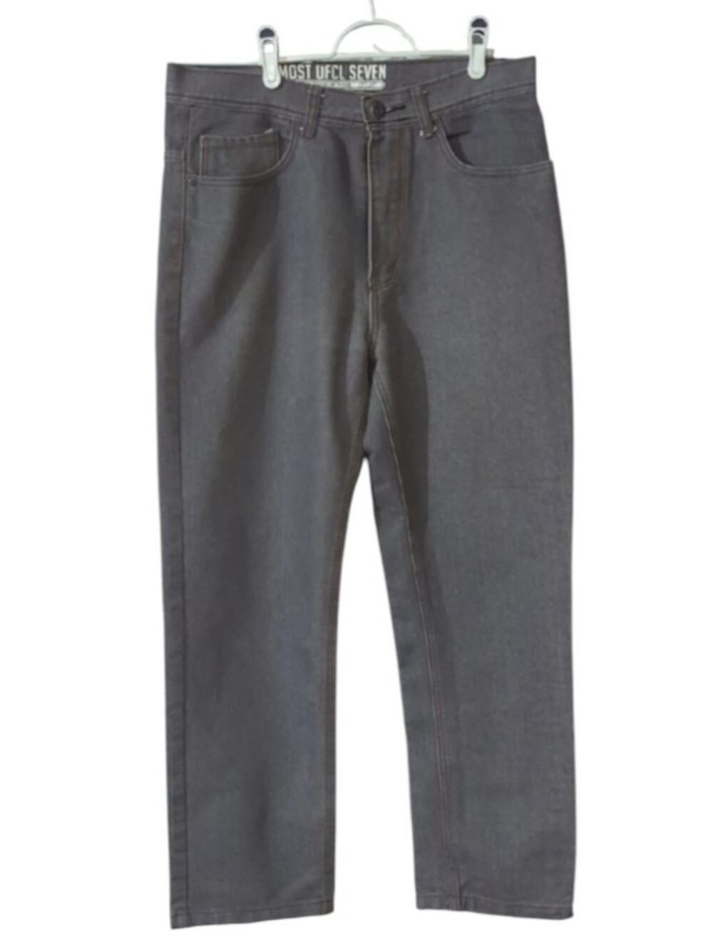 Size 36x32 Most OFCL Seven Gray Straight Leg Denim Jeans Men’s